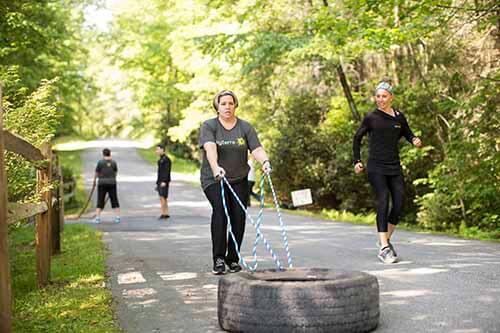 tire pull for strength training