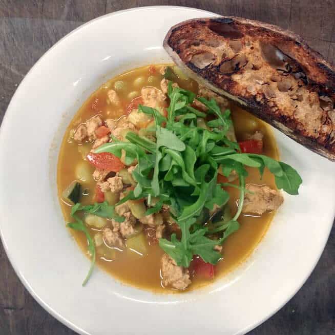 Turkey Chii with Sourdough Toast