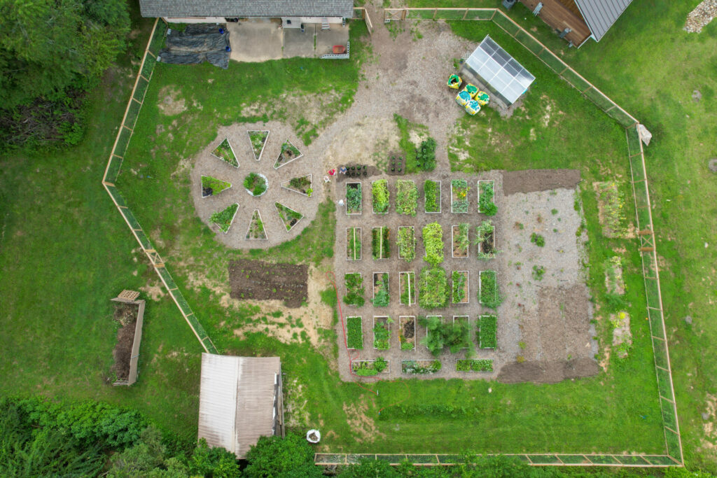 overhead view of Skyterra gardens