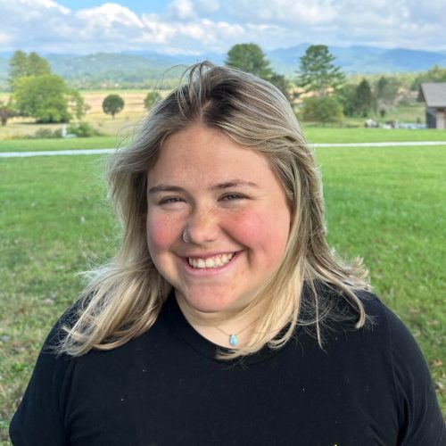 Skyterra Wellness employee pictured outside on campus