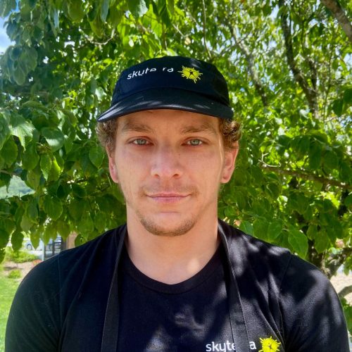 James Jeffers Skyterra Wellness line cook pictured outside